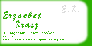 erzsebet krasz business card